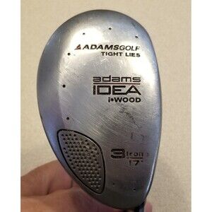Adams tight lies RH iwood 3iron 17° single club sheel shaft tru temper lite reg